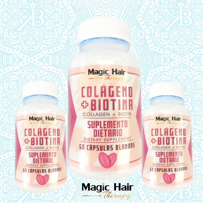 Magic Hair | Capsulas Blandas (Colageno+Biotina)