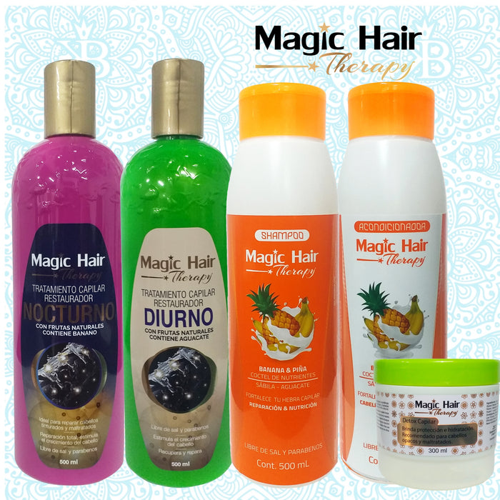 Magic Hair | Kit Súper Completo Gold Anticaida | Obsequio Tónico Capilar