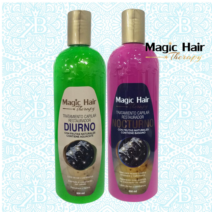 Magic Hair | Magia en tu Cabello |  Kit 2 Tratamiento Diurno y Nocturno +  Obsequio Tonico Capilar