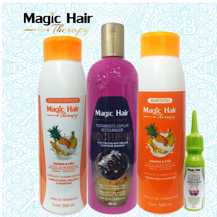 Magic Hair  Kit  Black Anticaída + Tónico Capilar De Obsequio 