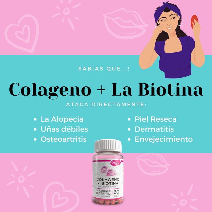 Colageno + Biotina / Gold Fit Beauty