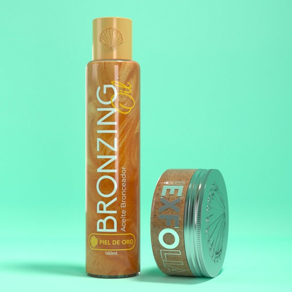 Piel de Oro | Bronceador & Exfoliante Corporal de Café