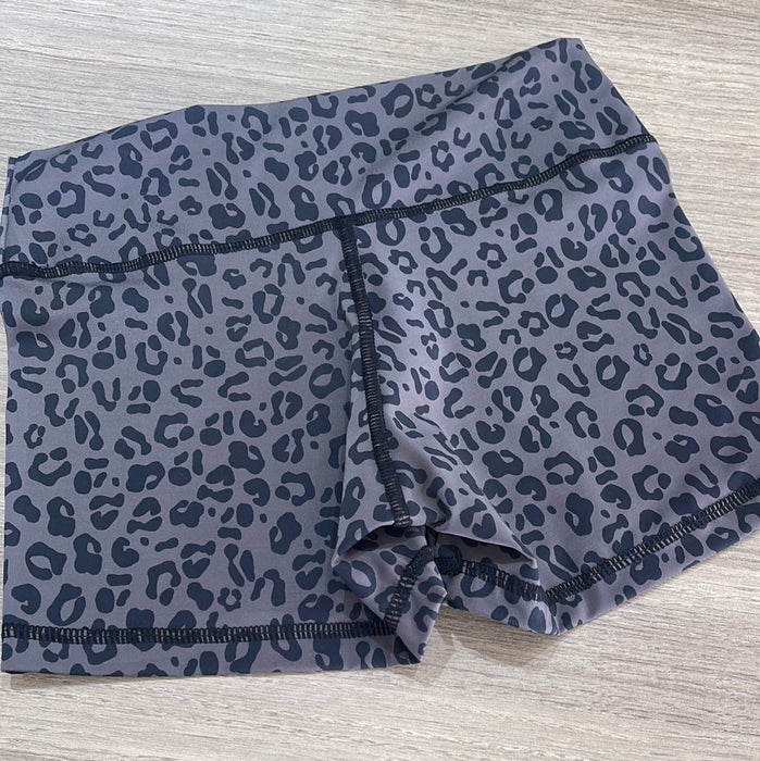 Licra Corta Niña / Animal Print Gris
